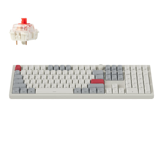 Keychron Q6 Max QMK/VIA Wireless Custom Mechanical Keyboard OSA Gateron Red Jupiter Switches - Shell White - Guards On Duty Shop & Security Guards