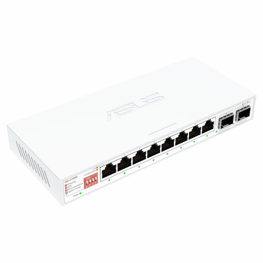 ASUS 8x2.5G + 2x10G SFP+ Unmanaged Network Switch- White - Guards On Duty Shop & Security Guards