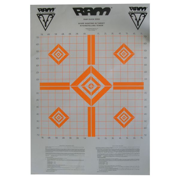 RAM Scope Zero Targets (3) Orange