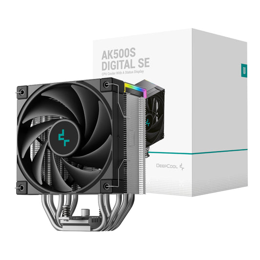 DeepCool AK500S Digital 120mm Air CPU Cooler - Black - Guards On Duty Shop & Security Guards