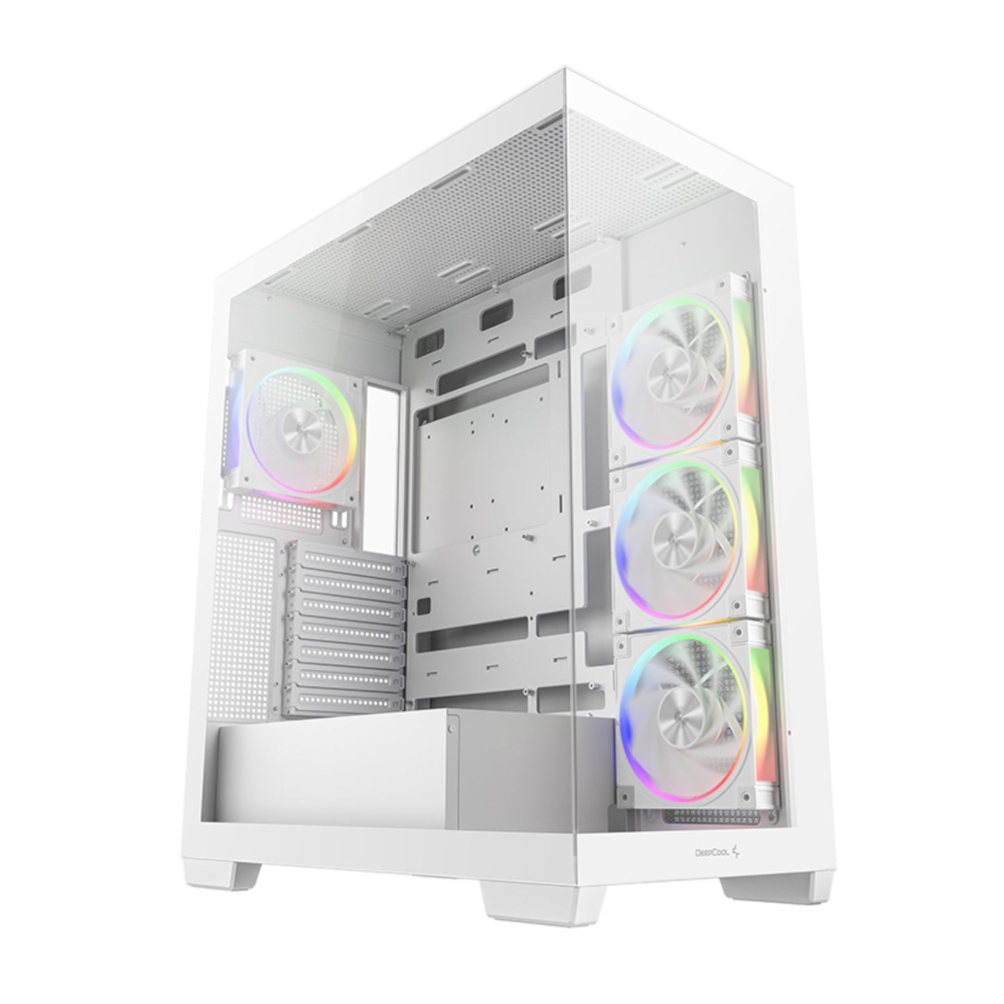 DeepCool CG580 4F V2 ARGB ATX Gaming Chassis – White - Guards On Duty Shop & Security Guards