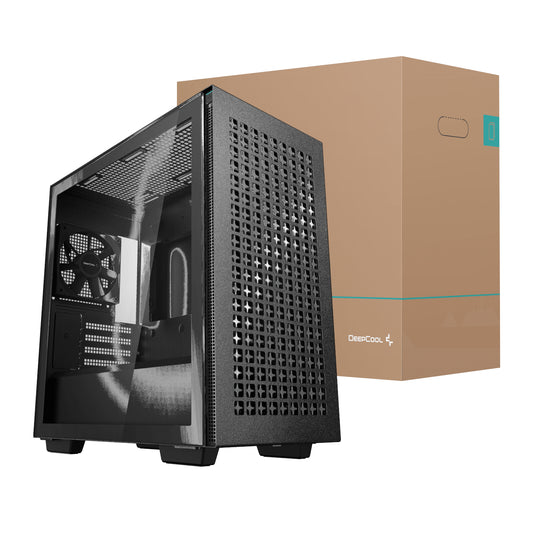 DeepCool CH370 Micro-ATX Gaming Chassis - Black - Guards On Duty Shop & Security Guards