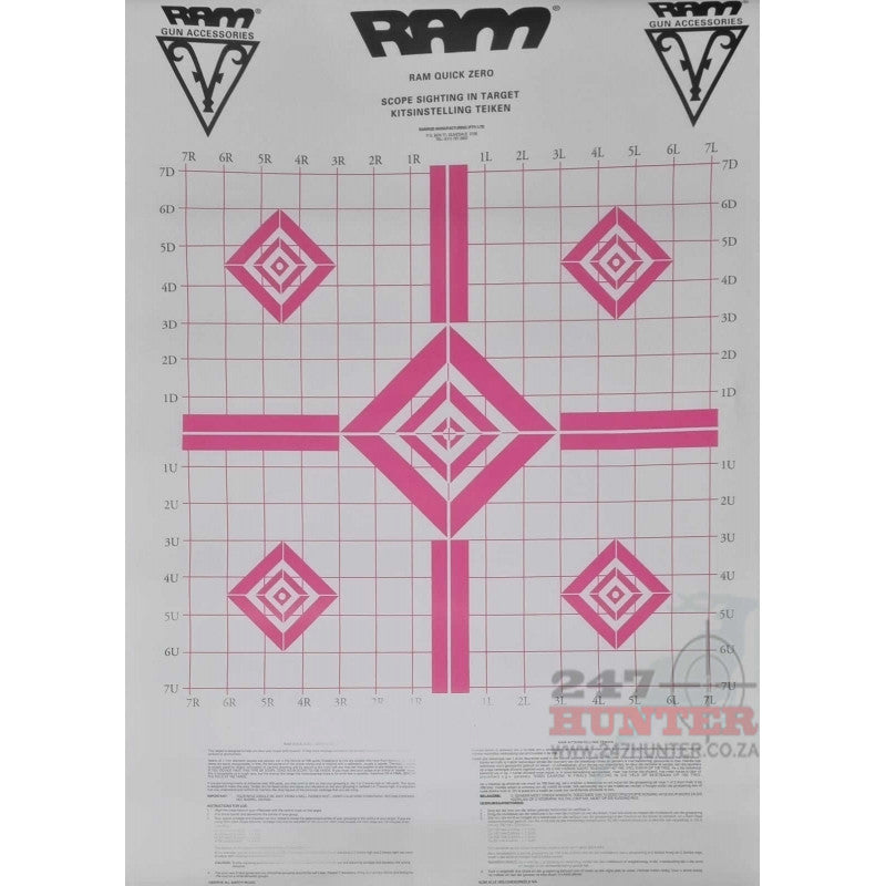 RAM Scope Zero Targets (3) Pink