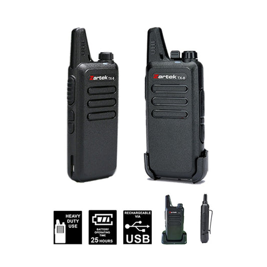 Zartek TX8-SUPER - Zartek TX-8 Two way radio SUPERPACK