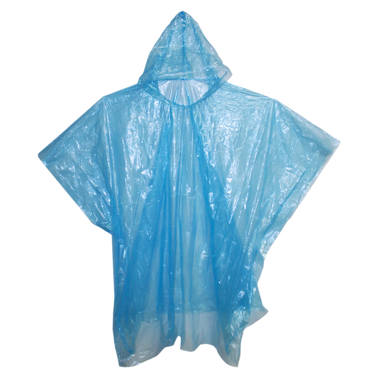 Pinnacle Emergency Rain Poncho with Hood Reusable (Pack of 10) (Pack of 10)