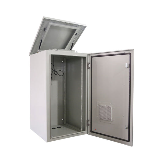 22u 611 x 675 Outdoor Ip45 2 Fans - Grey — LinkQnet | Guards on Duty Shop