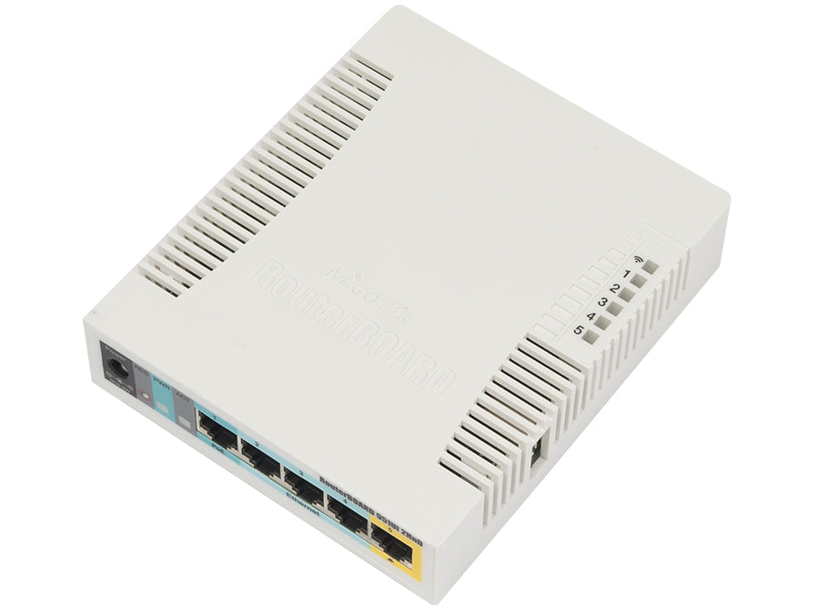 MikroTik 2.4GHz 2.5dBi 5 Port Ethernet WiFi Router - Guards On Duty Shop & Security Guards