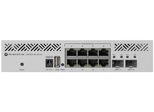 MikroTik Cloud Router Switch 8 Port 2.5Gbps Ethernet 2SFP+ - Guards On Duty Shop & Security Guards