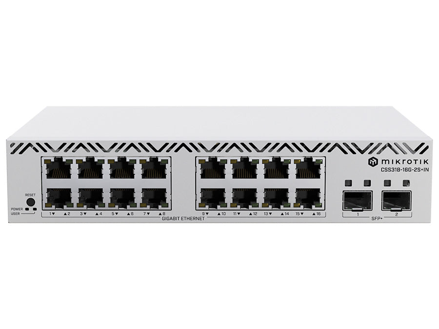 MikroTik SWoS Cloud Smart Switch 16 Port Gigabit 2 SFP+ - Guards On Duty Shop & Security Guards