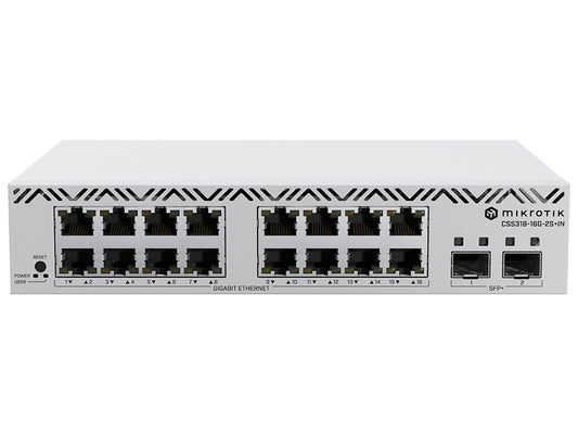 MikroTik SWoS Cloud Smart Switch 16 Port Gigabit 2 SFP+ - Guards On Duty Shop & Security Guards