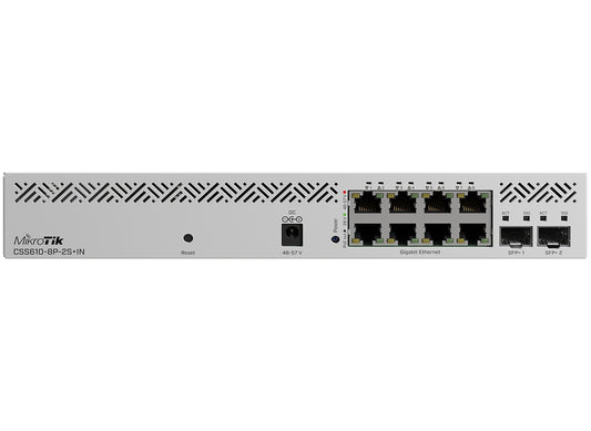 MikroTik SwOS Lite Cloud Smart Switch 8 Port PoE 2 SFP+ - Guards On Duty Shop & Security Guards