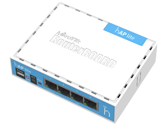 MikroTik hAP Lite 4 Port Ethernet 300Mbps WiFi 4 Router - Guards On Duty Shop & Security Guards