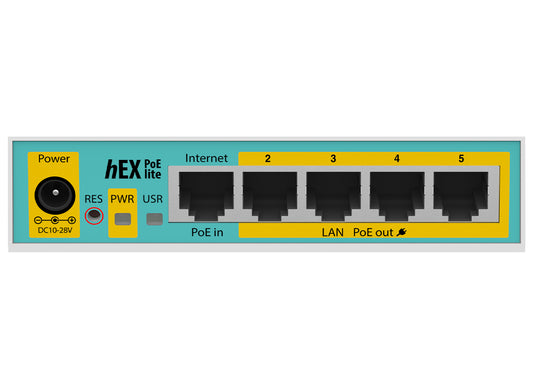 MikroTik hEX PoE Lite 5 Port Ethernet 4 PoE Router - Guards On Duty Shop & Security Guards