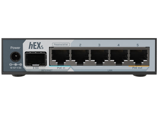 MikroTik hEX S 5 Port Gigabit 1x 2.5G SFP Desktop Router - Guards On Duty Shop & Security Guards