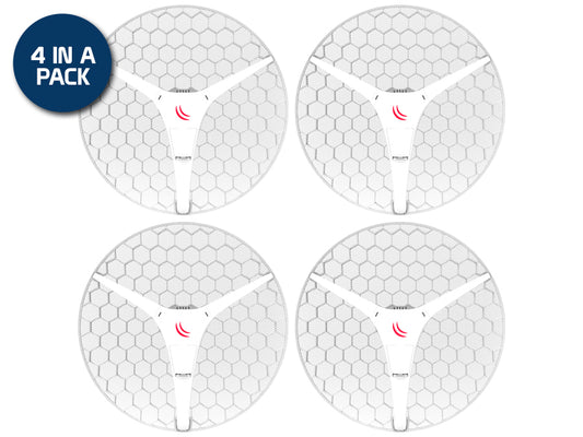 MikroTik LHG XL 5 ac 27dBi PtP CPE 4 Pack - Guards On Duty Shop & Security Guards