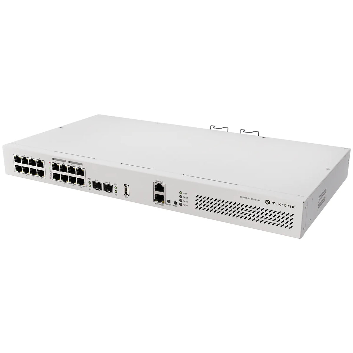MikroTik CRS418-8P-8G-2S+RM | 16-Port Gigabit PoE+ L3 Switch, 2 x 10G SFP+