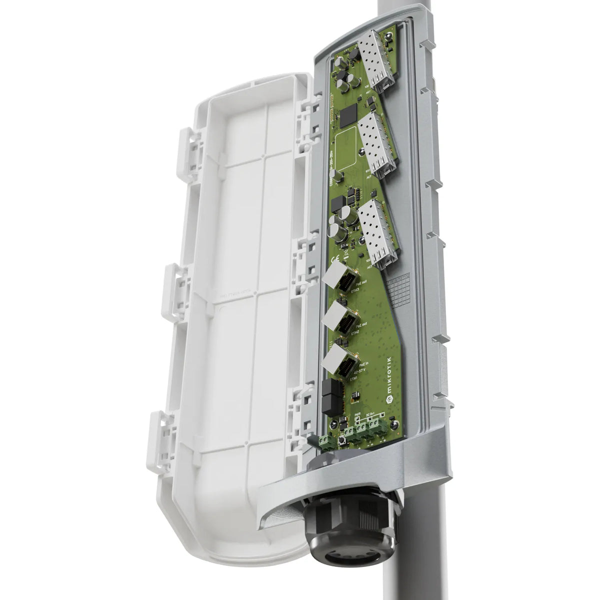 MikroTik GPERx6 (CSS606-1G-2Gi-3S+OUT) – Outdoor 10G Smart Switch with PoE