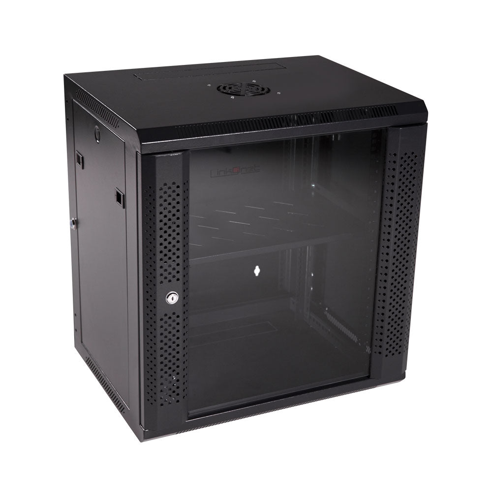 12u Single Sec 600x450mm,1fan,1shelf,flat Pack — LinkQnet | Guards on Duty Shop