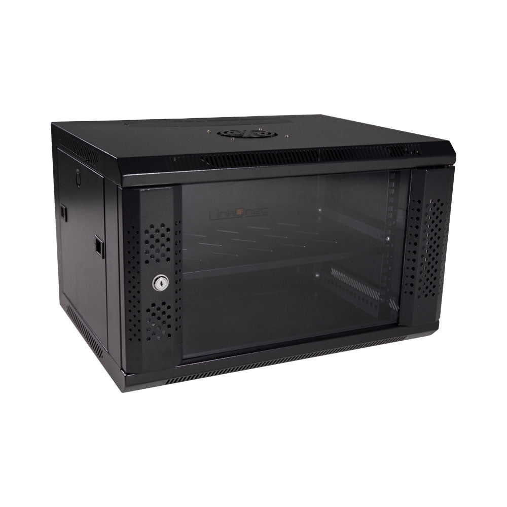 6u Single Sec 600x450mm,1fan,1 Shelf,flat Pack — LinkQnet | Guards on Duty Shop