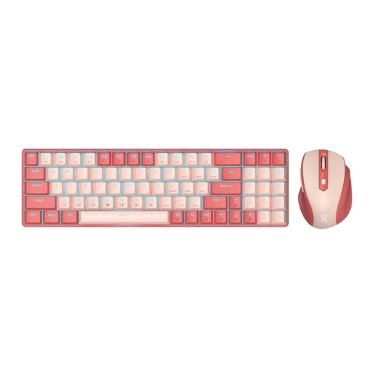 Redragon BS8772 Wireless Keyboard and Mouse Combo - Red/Pink - Guards On Duty Shop & Security Guards