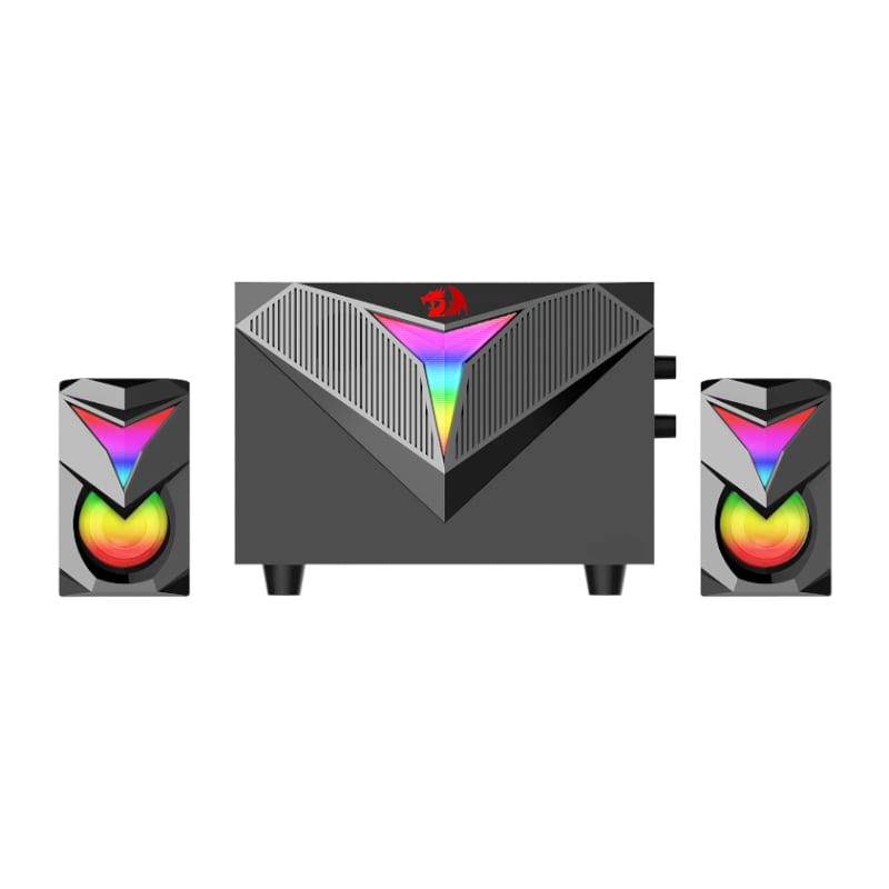 REDRAGON 2.1 Satellite Speaker TOCCATA RGB 11W Gaming Speaker - Black - Guards On Duty Shop & Security Guards