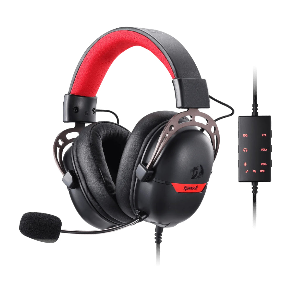 REDRAGON Over-Ear AURORA Gaming Headset - Black - Guards On Duty Shop & Security Guards