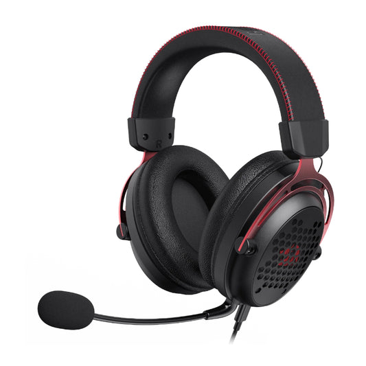 REDRAGON Over-Ear DIOMEDES Honeycomb 3.5mm AUX Gaming Headset - Black - Guards On Duty Shop & Security Guards