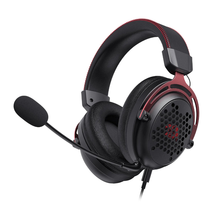 REDRAGON Over-Ear DIOMEDES Honeycomb 3.5mm AUX Gaming Headset - Black - Guards On Duty Shop & Security Guards