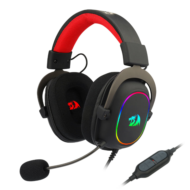 REDRAGON Over-Ear ZEUS-X USB RGB Gaming Headset - Black - Guards On Duty Shop & Security Guards