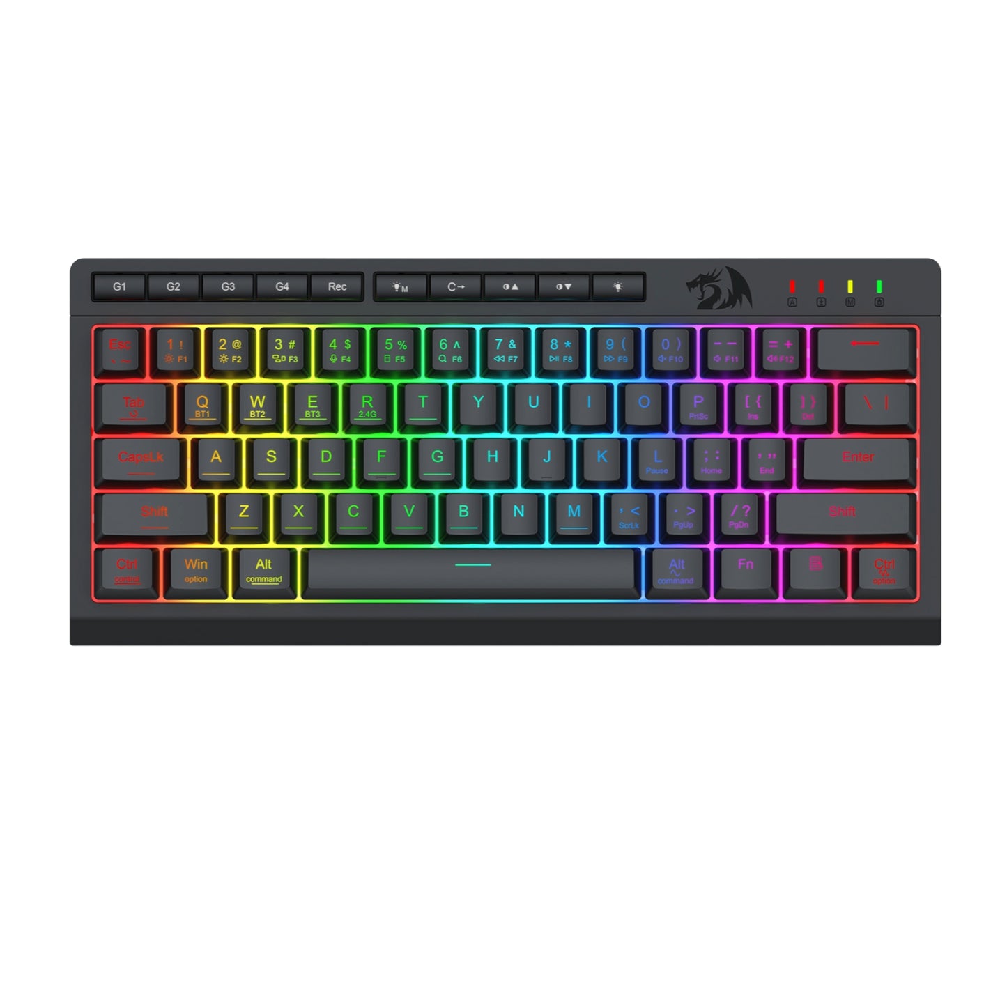 Redragon SHIVA K522 PRO RGB Wireless Gaming Keyboard- Black - Guards On Duty Shop & Security Guards