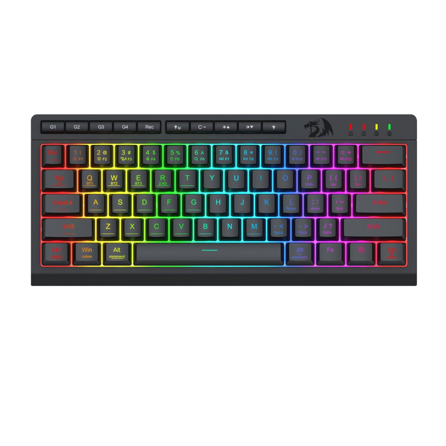 Redragon SHIVA K522 PRO RGB Wireless Gaming Keyboard- Black - Guards On Duty Shop & Security Guards