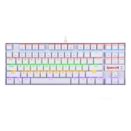 REDRAGON KUMARA Mechanical 87 Key|RGB Backlit Gaming Keyboard - White - Guards On Duty Shop & Security Guards