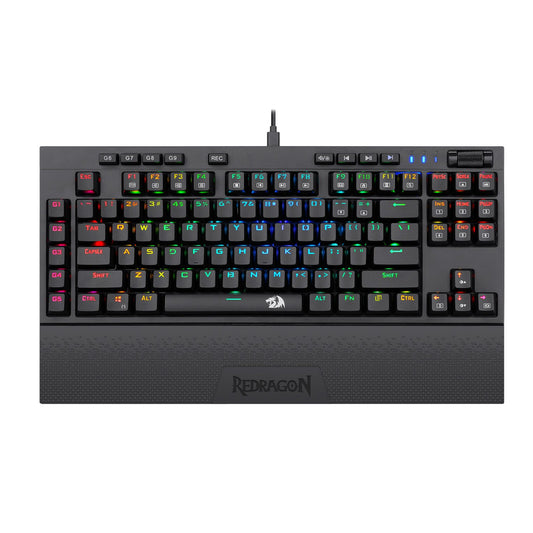 Redragon K588 RGB Pro BROADSWORD TKL Mechanical Wired Gaming Keyboard - Black - Guards On Duty Shop & Security Guards