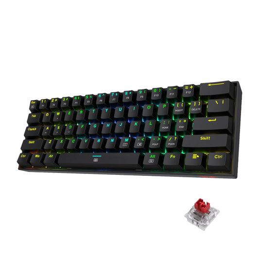REDRAGON DRAGONBORN Wired Mechanical Keyboard RGB 67Key Design - Black - Guards On Duty Shop & Security Guards