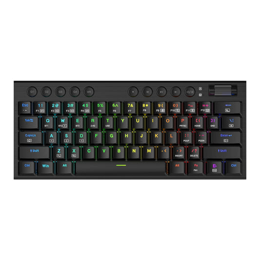 REDRAGON Horus Mini Pro 61Key Wireless Bluetooth Red Switch RGB Low Profile Gaming Mechanical Keyboard - Black - Guards On Duty Shop & Security Guards