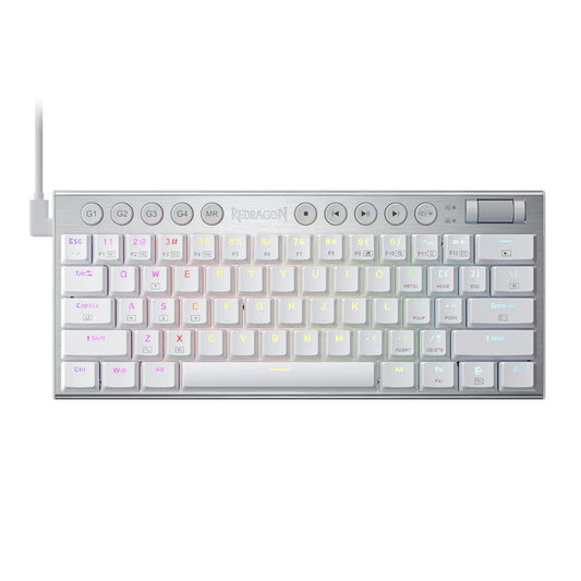 Redragon K632 HORUS Mini 60% RGB Wired Gaming Keyboard – White - Guards On Duty Shop & Security Guards
