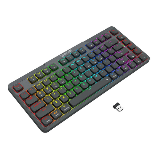 Redragon AETHER K706 PRO Wireless Mechanical Keyboard (75% Layout, Tri-Mode, Gasket Mount, Low-Profile Red Switches) - Guards On Duty Shop & Security Guards