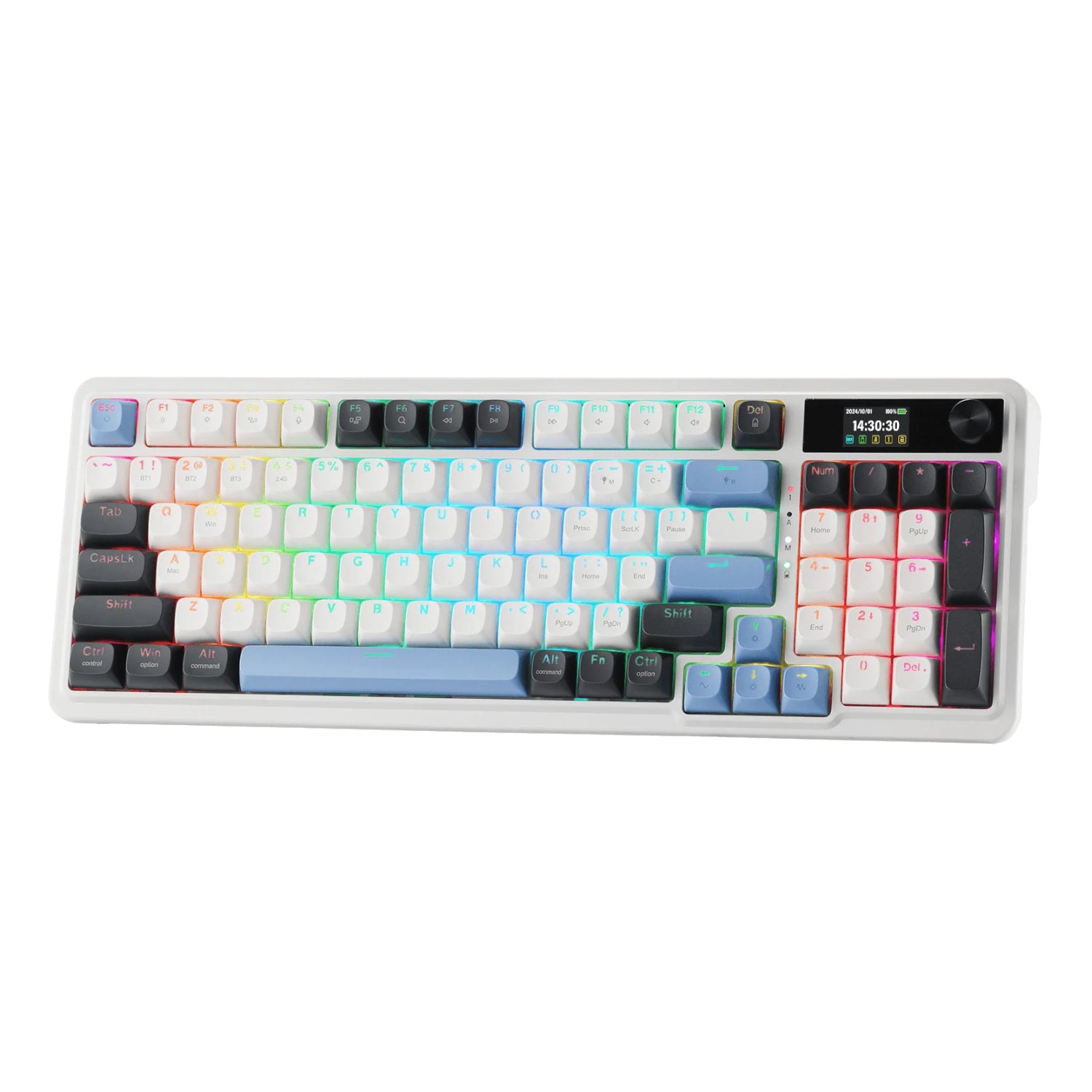 Redragon K719WGB GALATIN RGB PRO Full sized Wireless Gaming Keyboard - White - Guards On Duty Shop & Security Guards