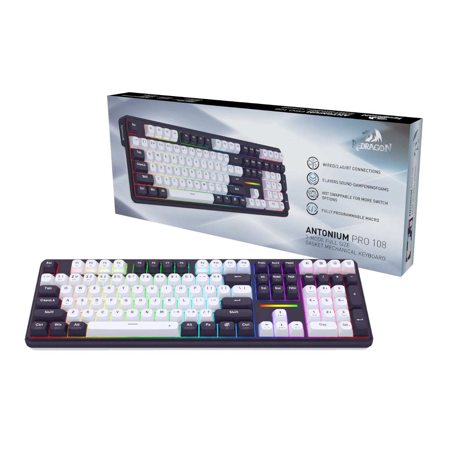 Redragon K745 Pro ANTONIUM Full-size Mechanical Gaming Keyboard - Guards On Duty Shop & Security Guards