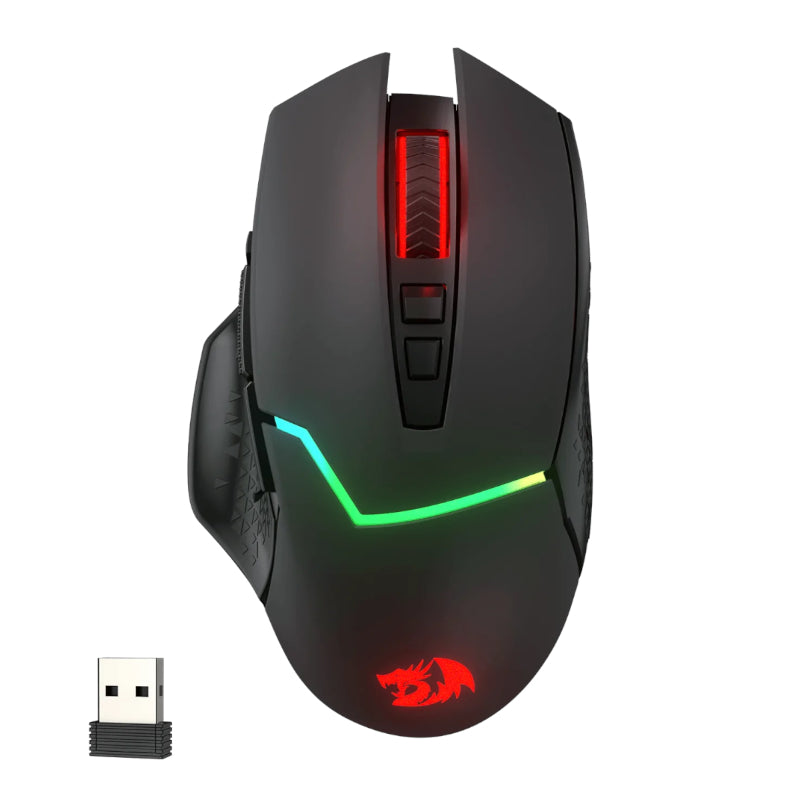 REDRAGON Mirage Pro 8000DPI RGB Wireless Gaming Mouse - Black - Guards On Duty Shop & Security Guards