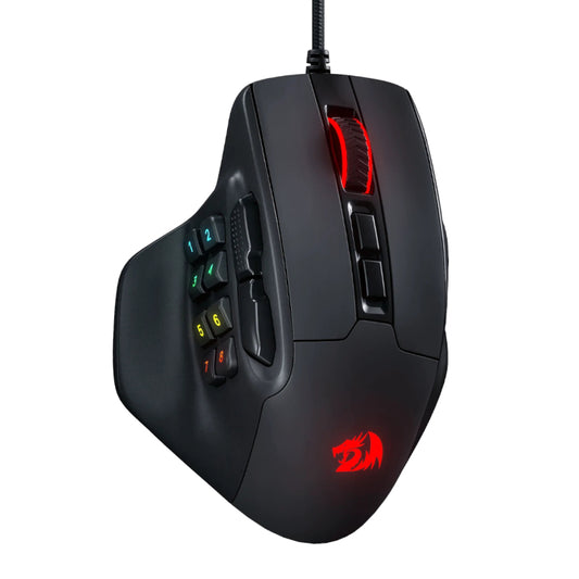REDRAGON Aatrox 6200DP RGB MMO Gaming Mouse - Black - Guards On Duty Shop & Security Guards