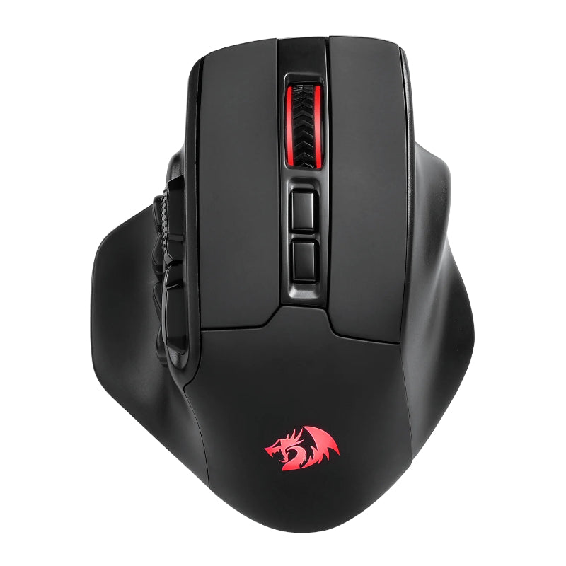 REDRAGON Aatrox Wireless 6200DP RGB MMO Gaming Mouse - Black - Guards On Duty Shop & Security Guards