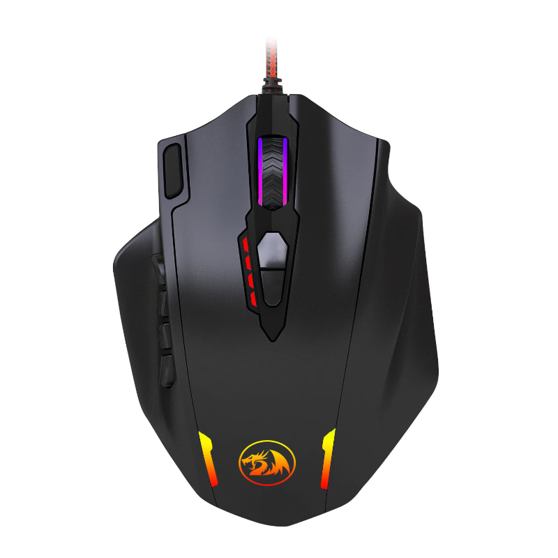 REDRAGON IMPACT 12400DPI MMO Gaming Mouse - Black - Guards On Duty Shop & Security Guards