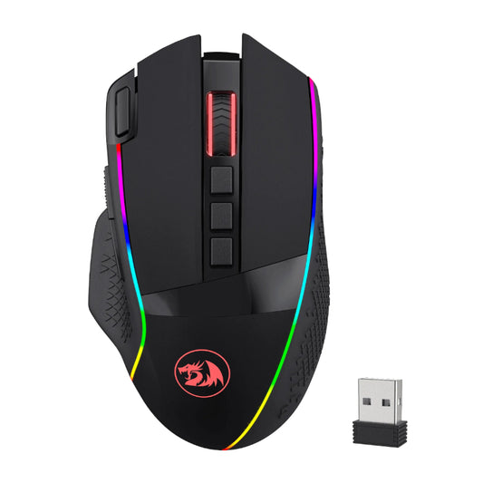 REDRAGON Enlightment 19000DPI RGB Wireless Gaming Mouse - Black - Guards On Duty Shop & Security Guards