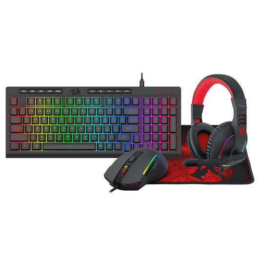 Redragon 4-in-1 Keyboard | Mouse | Mousepad | RGB Headset Gaming Combo - Guards On Duty Shop & Security Guards