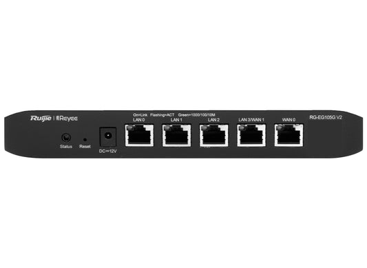 Reyee 5 Port Gigabit 2 WAN 100 User Cloud Router - Guards On Duty Shop & Security Guards