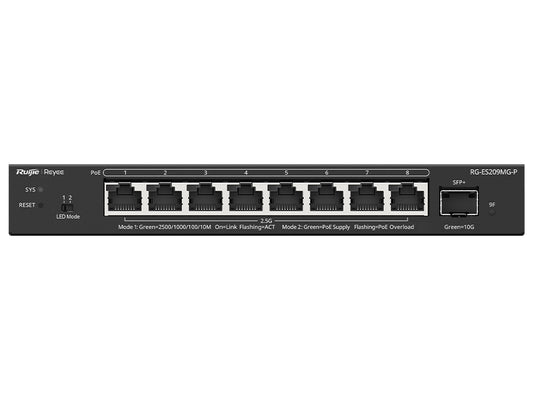 Reyee 8 Port 2.5Gbps PoE 130W 1SFP+ Smart Managed Switch - Guards On Duty Shop & Security Guards