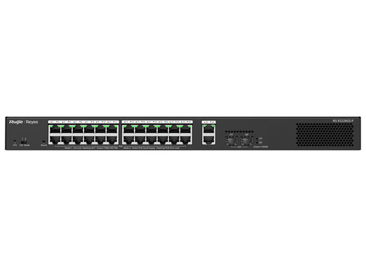 Reyee 26 Port Gigabit with 24 PoE 370W 2SFP Smart Managed Switch - Guards On Duty Shop & Security Guards