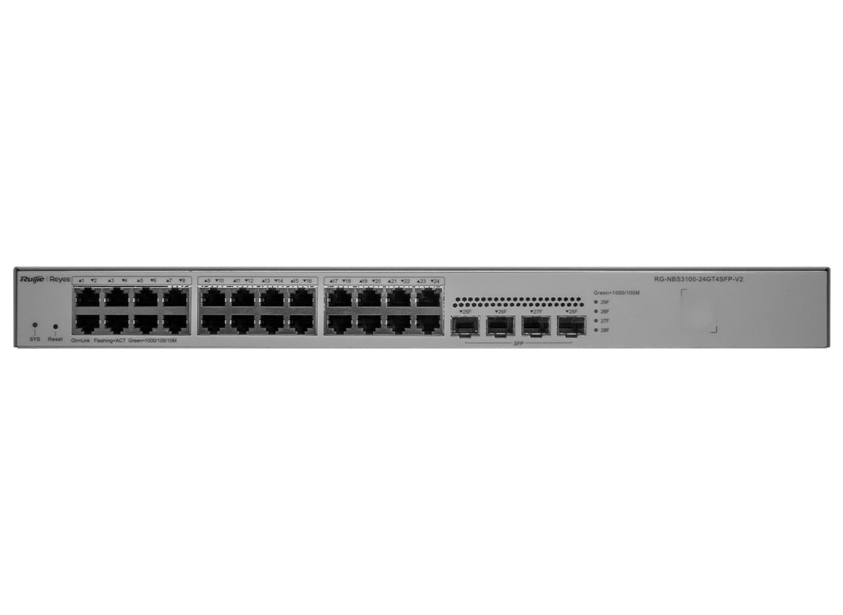 Reyee 24 Port Gigabit 4SFP Layer 2+ Smart Managed Switch - Guards On Duty Shop & Security Guards