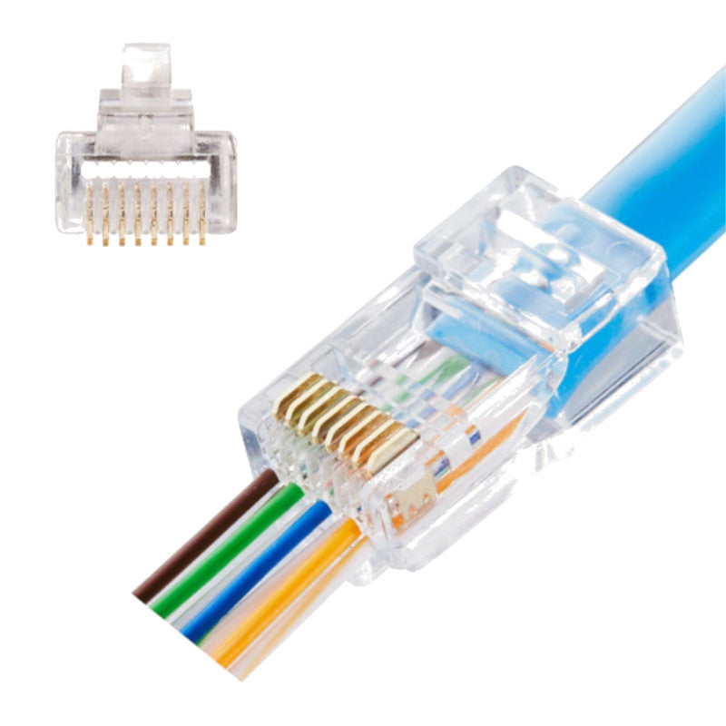 RJ45 CAT5 Pass Through Connector